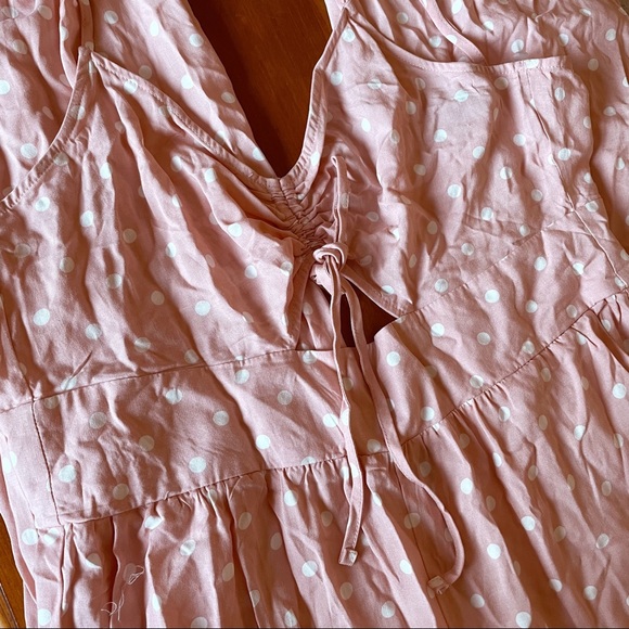 Wild Fable Pink Polka Dot Jumpsuit - Picture 3 of 3